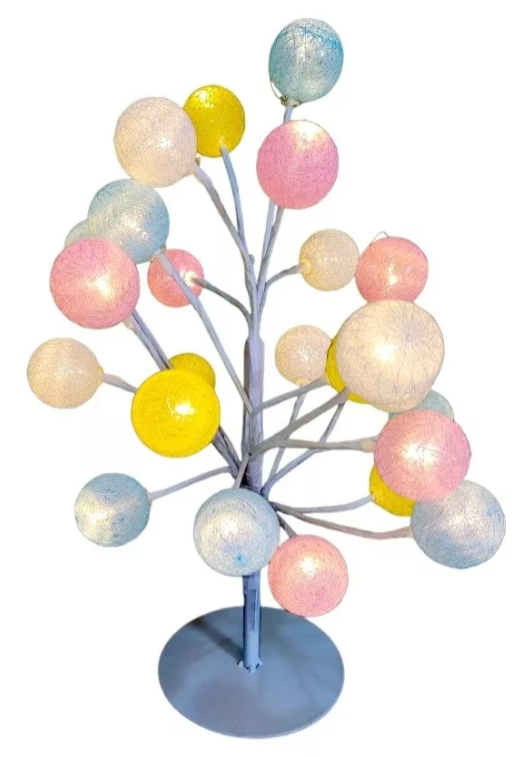 Arbol Bonsai Con Pelotitas Iluminadas