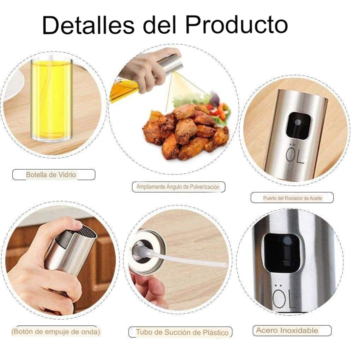 Dispensador de Aceite de Oliva y Vinagre